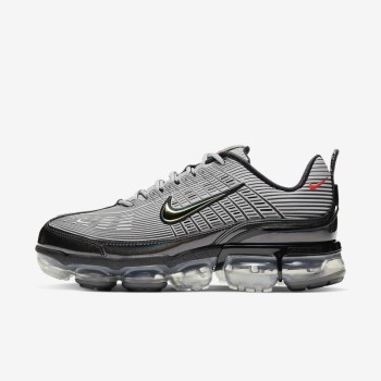 Nike Air VaporMax 360 - Férfi Utcai Cipő - Metal Titán/Metal Sötét Szürke/Fekete/Narancssárga